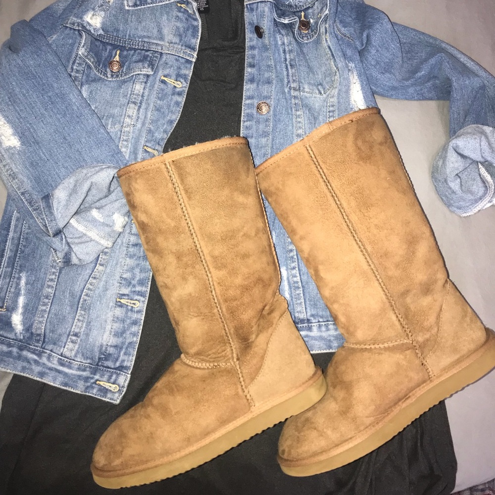 genuine sheepskin snow boots